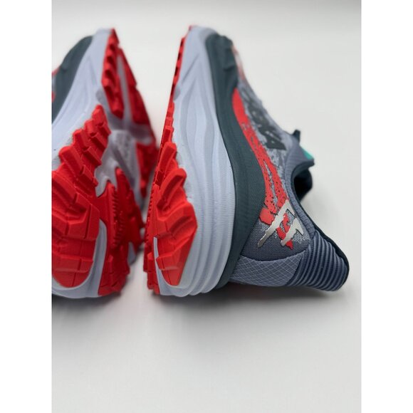Hoka Mens Stinson 9.5B Running Gray Red Blue Athletic Shoes|1141530-WHF Cushion - Picture 10 of 16